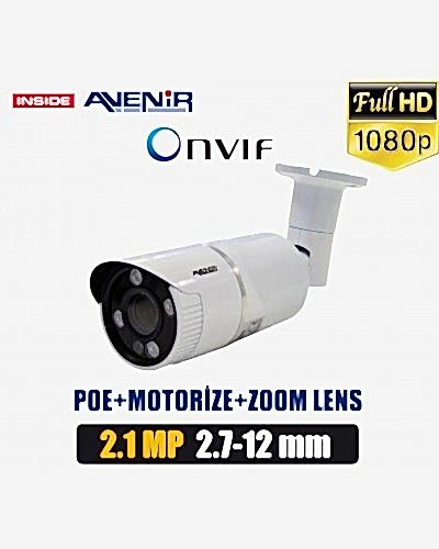 Avenir AV-6060P POE+MOTORIZED ZOOM LENS IP Kamera